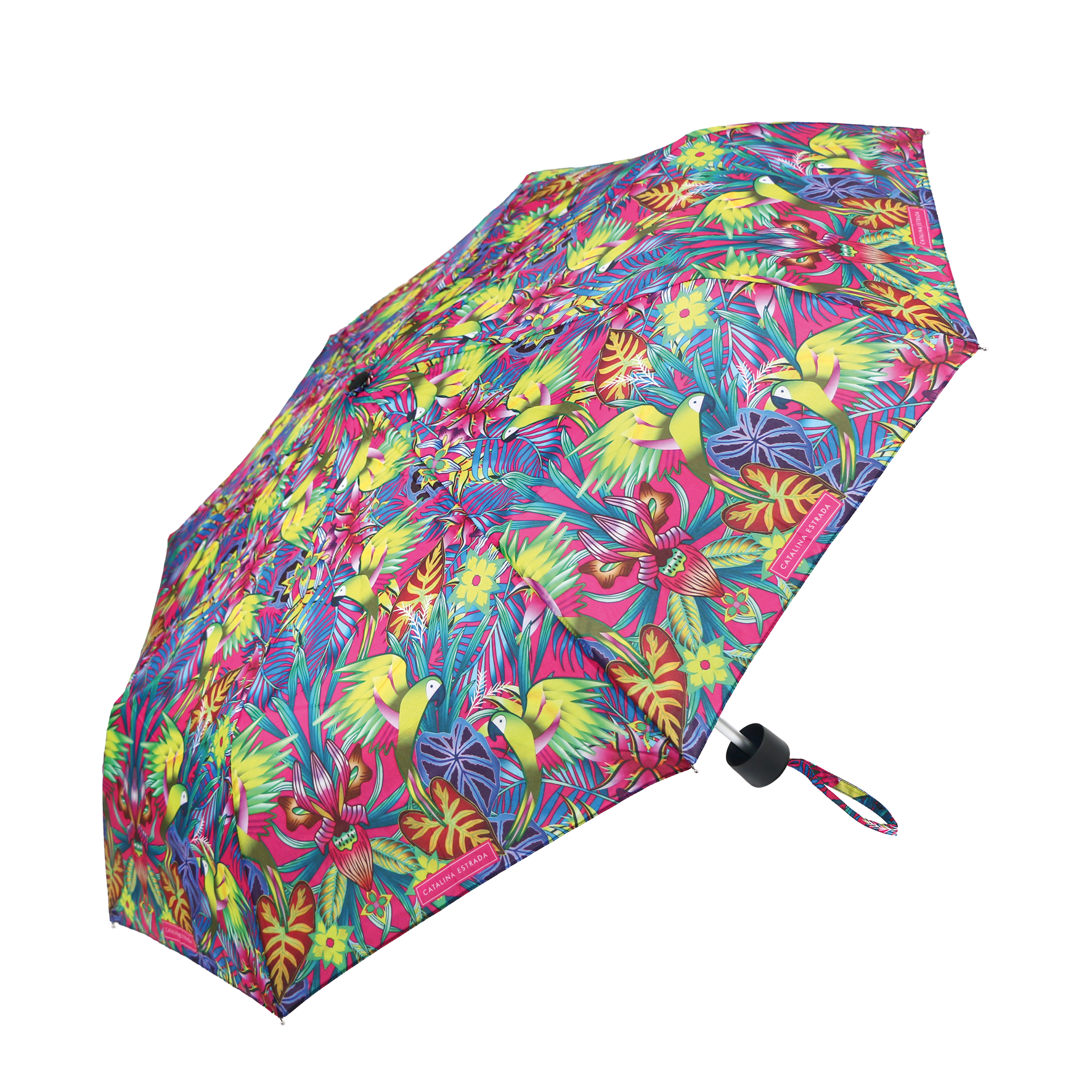 Cuatrogotas - Wholesale Umbrella - Women's - Catalina Estrada Foldable Umbrella Guacamaya. Ref-620083