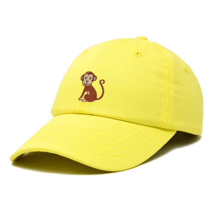 Dalix - Wholesale Baseball cap – Kids - DALIX Cute Monkey Kids Hat Embroidered Ball Cap Girls Boys27