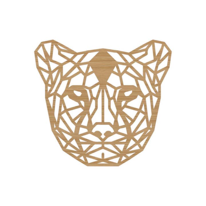 Geometrischer Tierpanther für den Großhandel von WoodWideCities