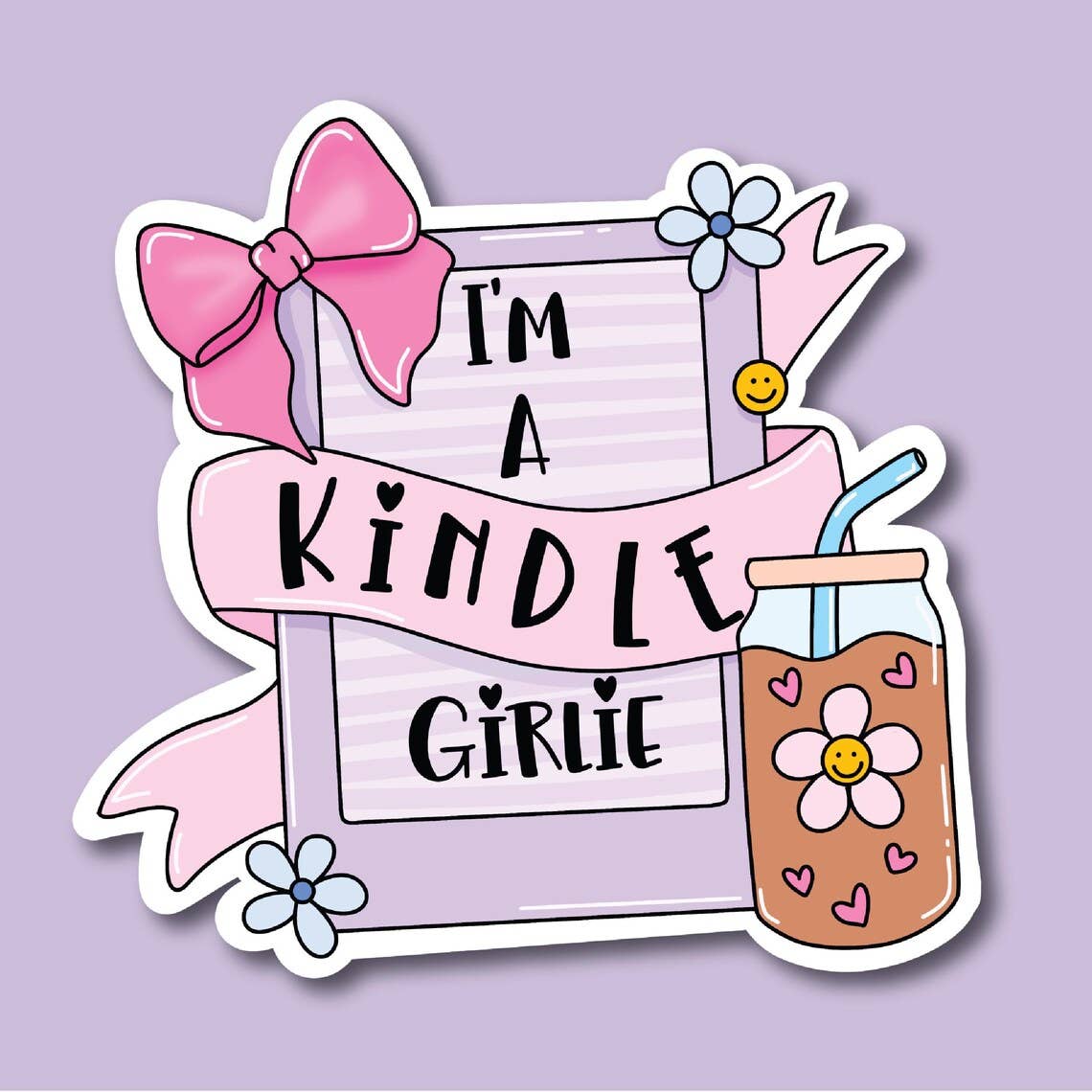 Kelli's Creations - Wholesale Sticker - I am a kindle girlie sticker, laptop decal, Booktok, Kindle 2