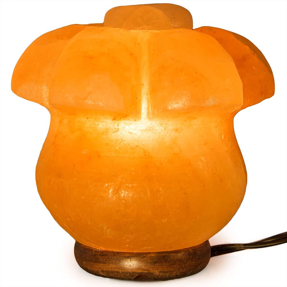 Fantasia Mining – wholesale Saltlampa – Lily Flower Salt Lampa - Genomsnitt 6.5" - sladd, glödlampa, dimmer4