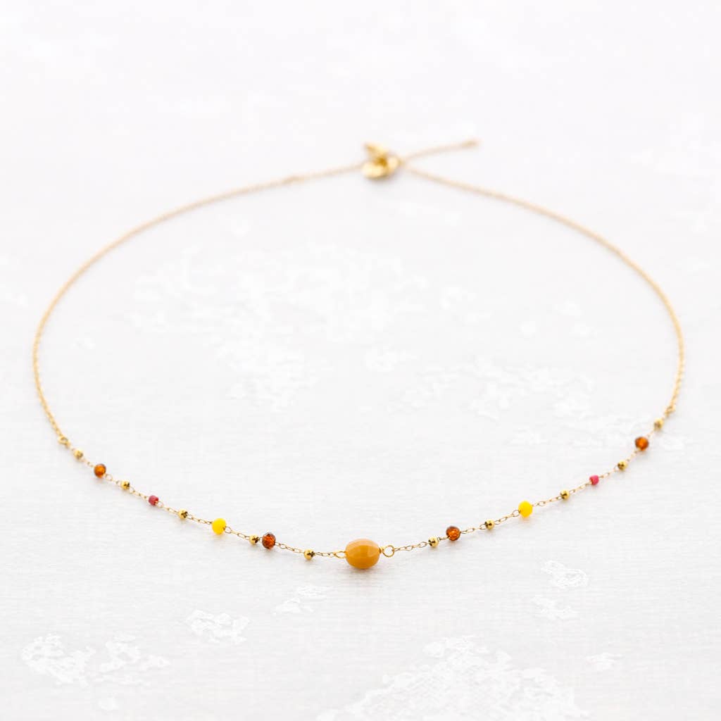 Sonata – wholesale Pendant/charm necklace – Steel Stone Necklace2