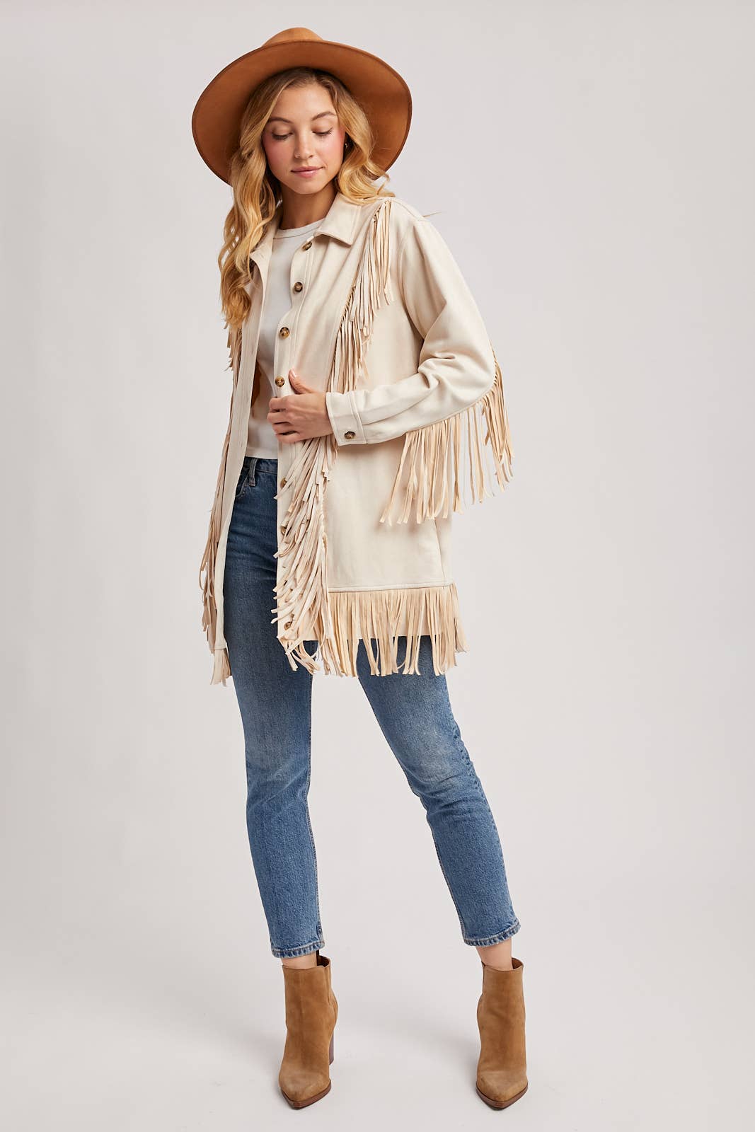 Bluivy - Wholesale Jacket - Women's - VEGAN SUEDE FRINGED JACKET22