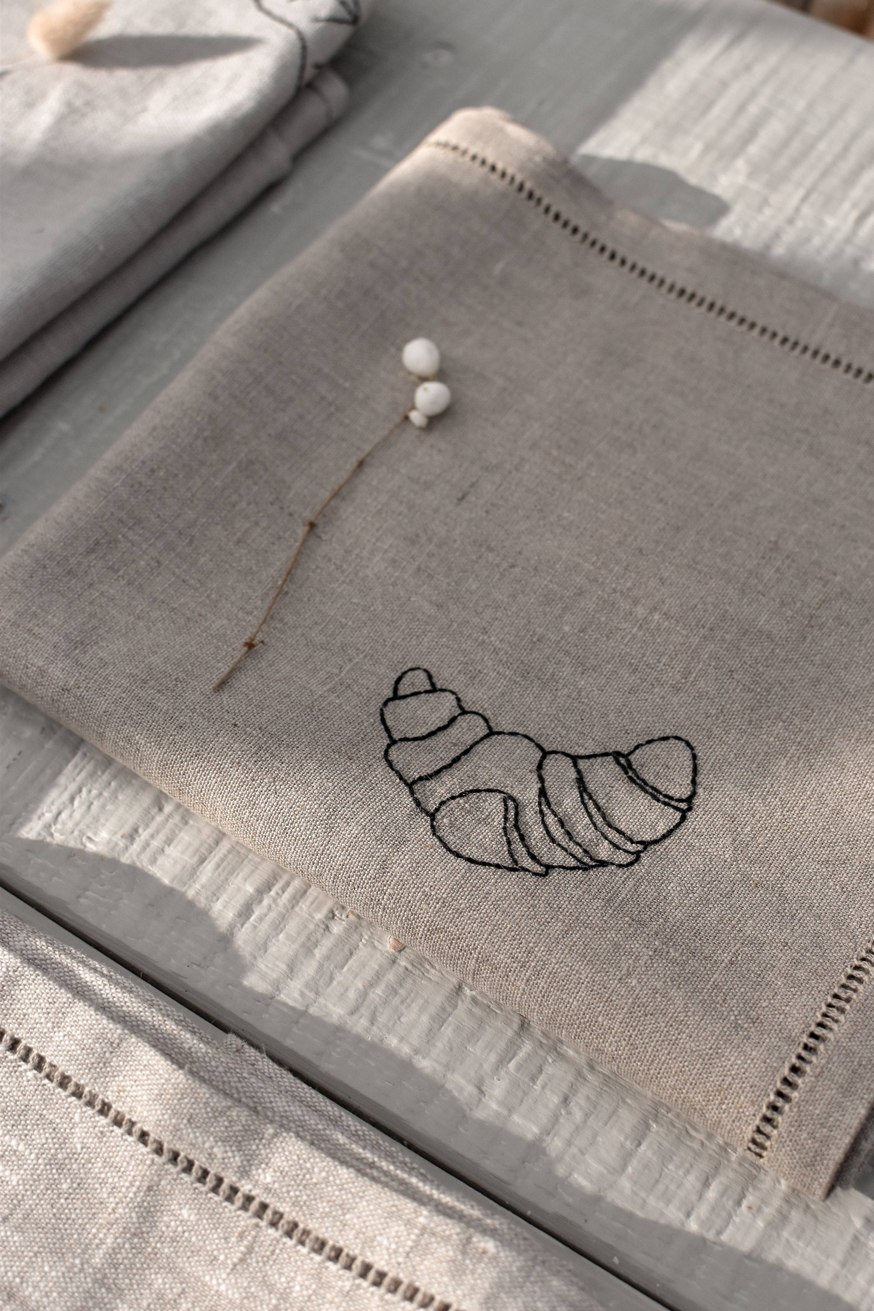 À bientôt – Individuais por atacado – Conjunto de 4 em Petit Dej Placemats Preto6