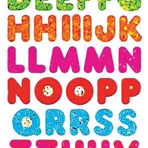 Jillson & Roberts - Wholesale Sticker - Multi Alphabets Stickers - Prismatic Bulk Roll