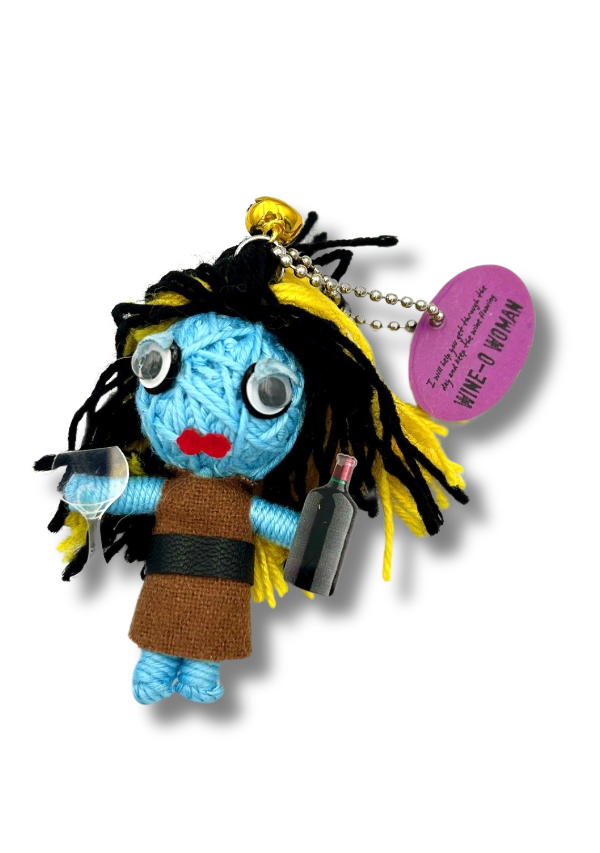 The H&H Group - Wholesale Keychain - Women's - Wine-O Woman  - Watchover Voodoo Dolls2