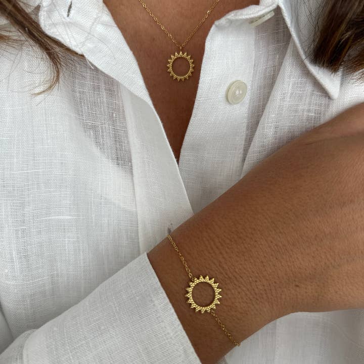 A.B. Paris - Vendita all'ingrosso Collana con ciondolo/pendaglio - Sola - collana in acciaio inox oro o argento con catena allungabile5