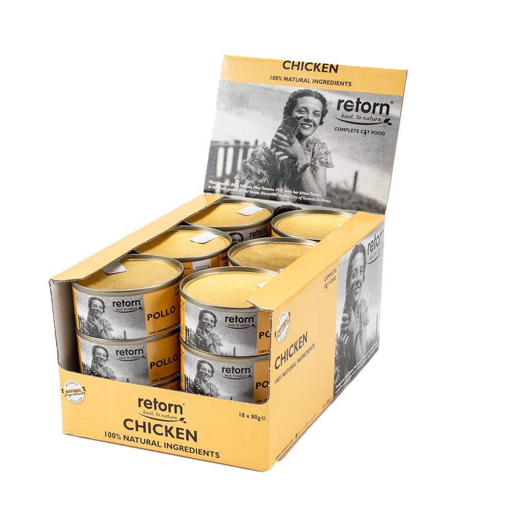 POCURULL SL (Retorn) - Wholesale Voer - Kat - Retorn nat kattenvoer met kip in blikken0