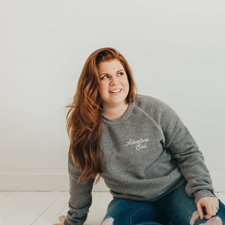 Adventure Soul Triblend Sweatshirt for wholesale by Wild Roamer