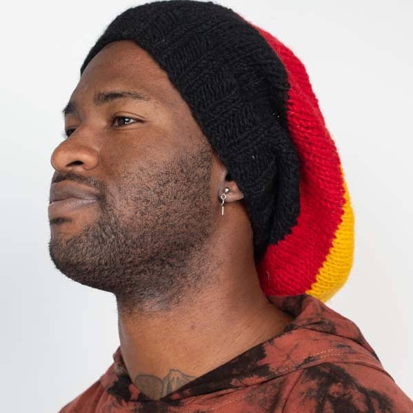 Tjock Rasta Pure Wool Stickad One Size Fits All mössa för kvinnor för wholesale på Faire
