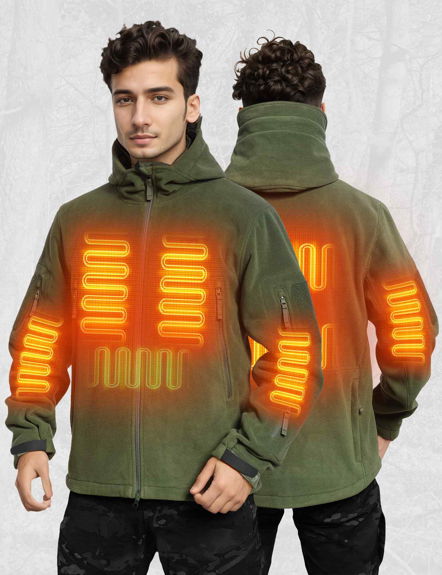 Antarctica Outdoors - Wholesale Fleece - Women's - ANTARCTICA GEAR Heated Jacket, Polar Fleece Coat for Women18