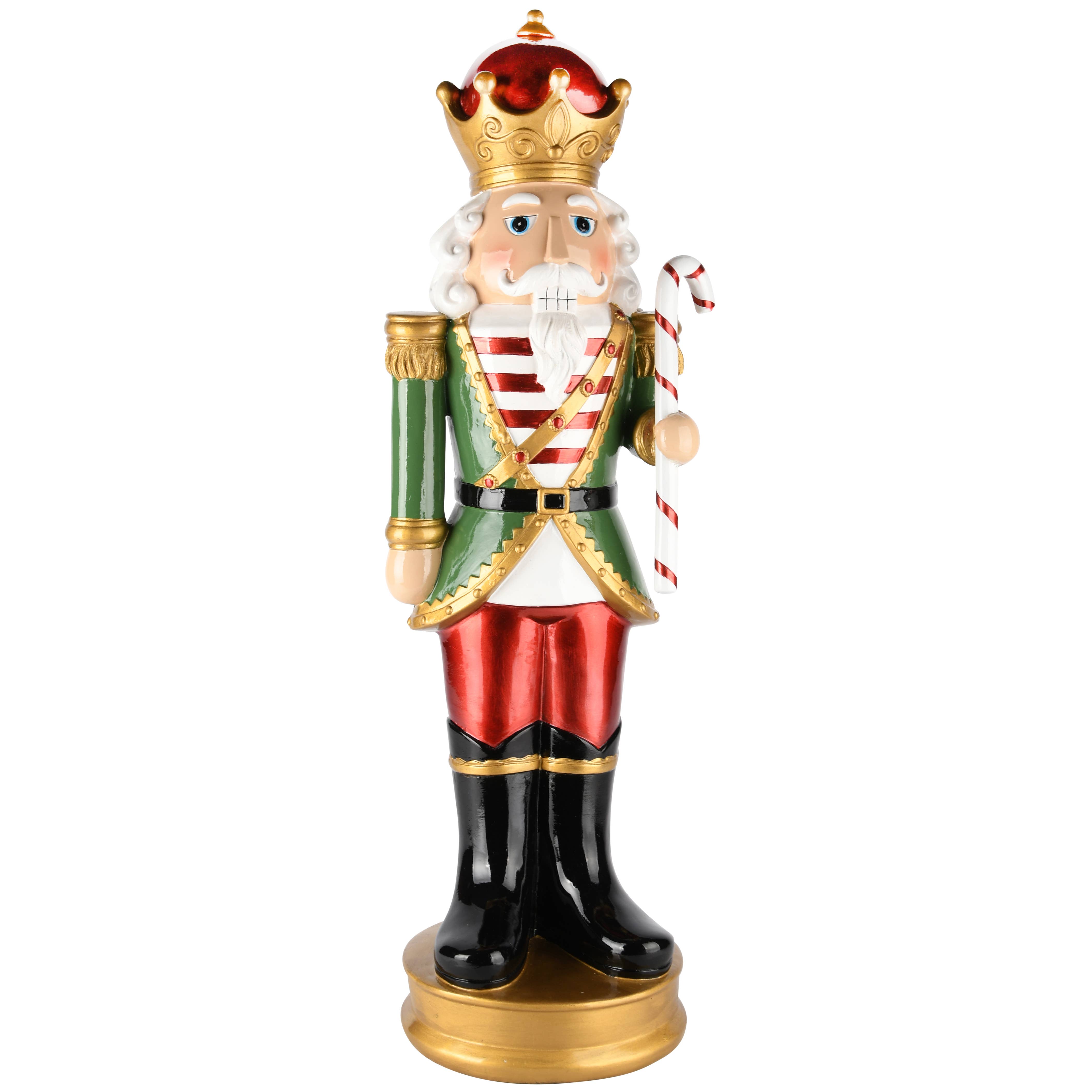 Dekoratief - Wholesale Holiday Nutcracker - Nutcracker standing w/candy cane, polyresin, 20x19x63cm0