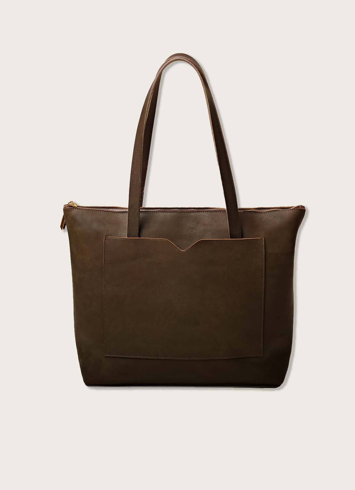 WP Standard - Wholesale Tote Bag - Women's - Leather wide tote bag with zipper2