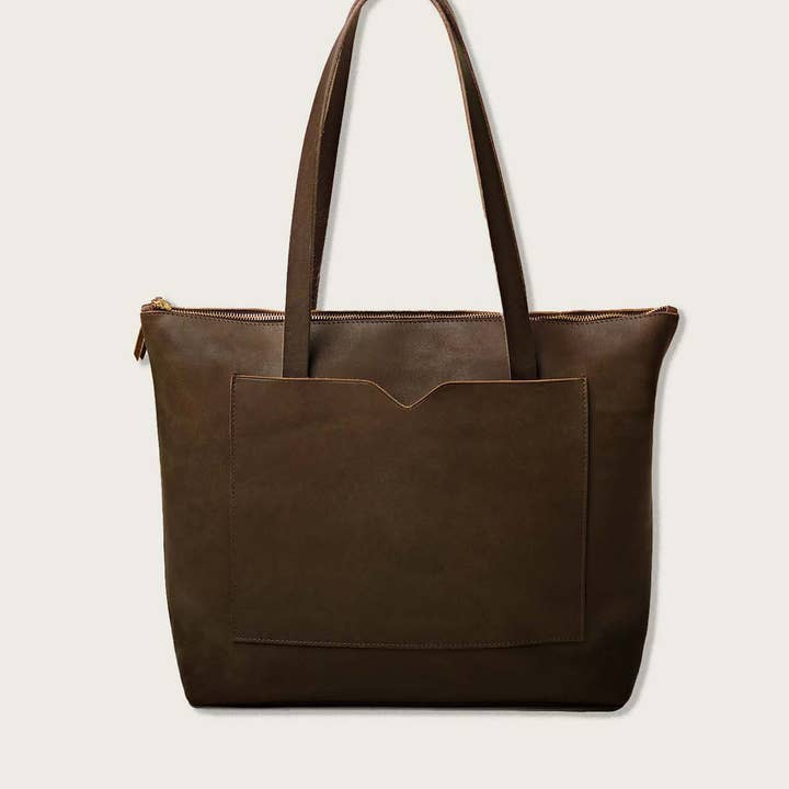 WP Standard - Wholesale Tote bag – Women's - Leather wide tote bag with zipper2