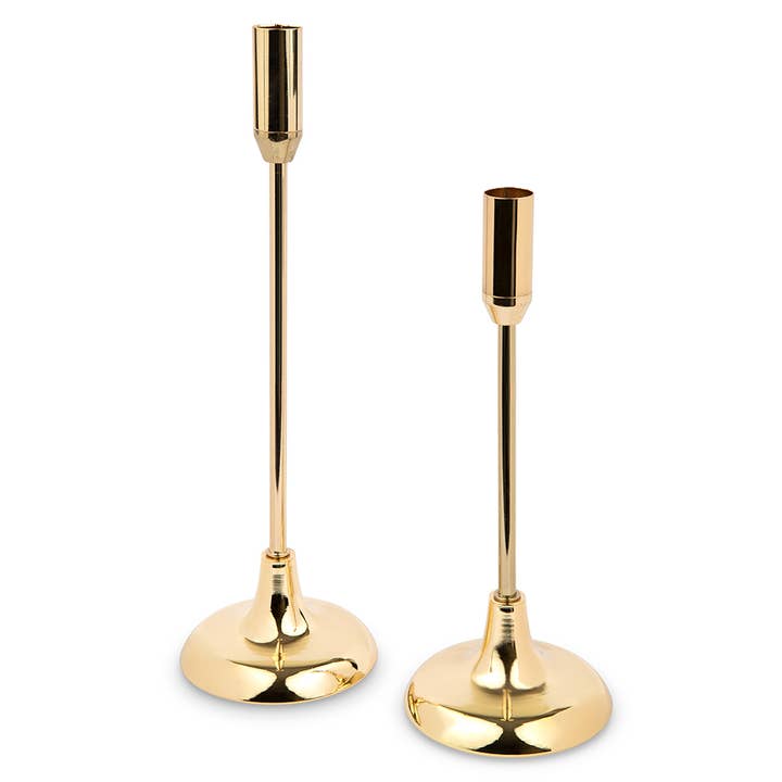 Classic Tiered Taper Candle Holders - Gold - Set Of 2 and other Purchase Wholesale gold candle holders. Free Returns & Net 60 Terms on Faire trending on Faire.