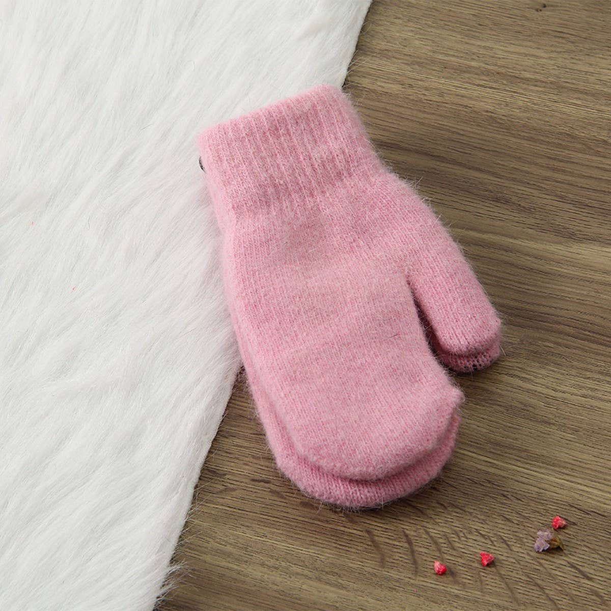 ACCITY - Wholesale Gloves - Women's - WOMEN'S SOLID COLOR RABBIT FUR FULL FINGER GLOVES_CWAG005928