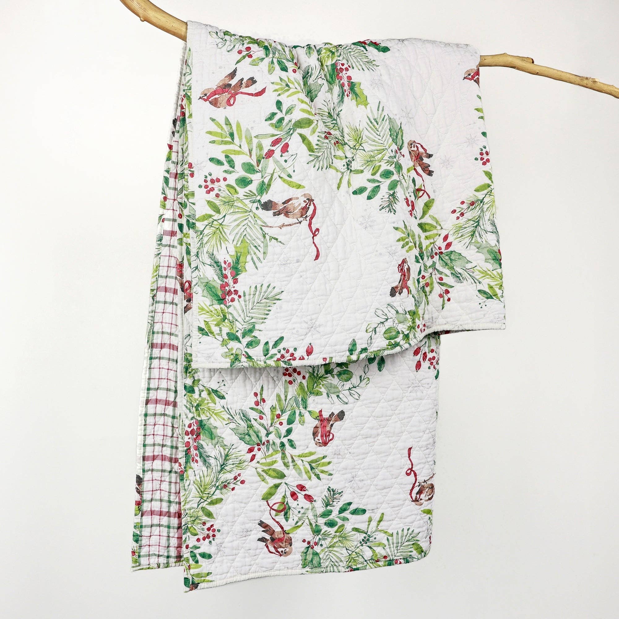 Levtex Home - Wholesale Throw Blanket - Tinsel Tidings Quilted Throw3