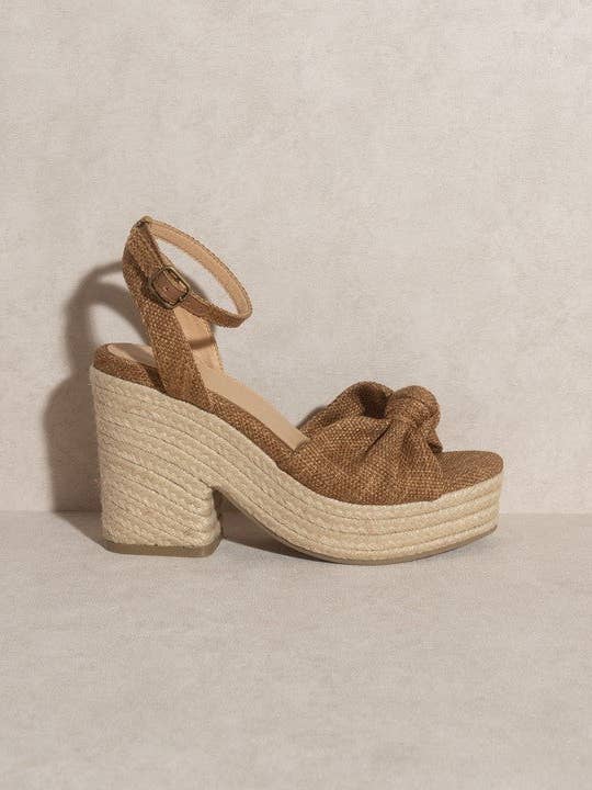 LATTE OASIS SOCIETY Mackenzie - Espadrille Wedge Sandal for wholesale on Faire1