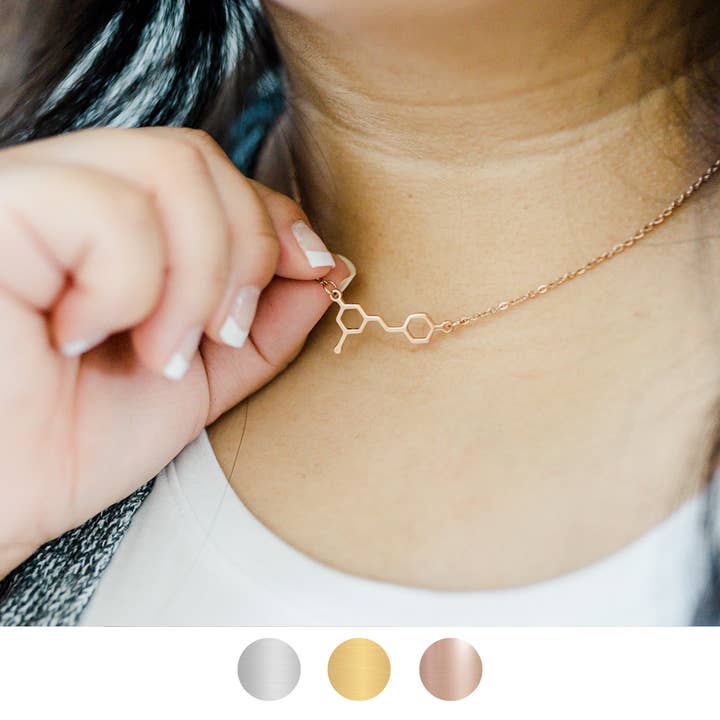 Resveratrol molekyle halskæde for engroshandel hos Ad Astra Boutique