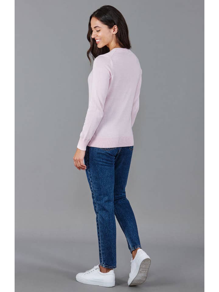 Paul James Knitwear - Wholesale Knitted jumper – Women′s - Womens Cotton Crew Neck Jumper5