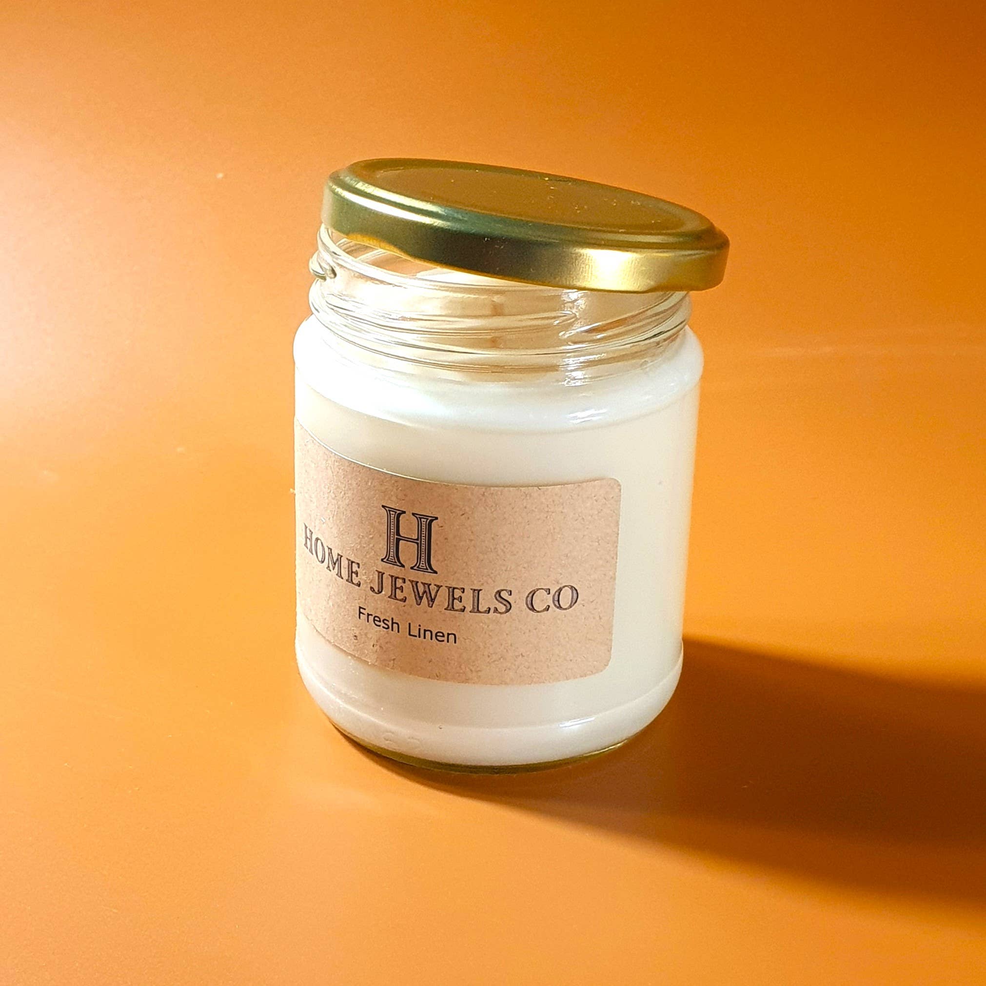 Home Jewels Co - Wholesale Jar/Filled Candle - Fresh Linen Scented Soy Candle Jars - 8oz, 12oz, 16oz 2