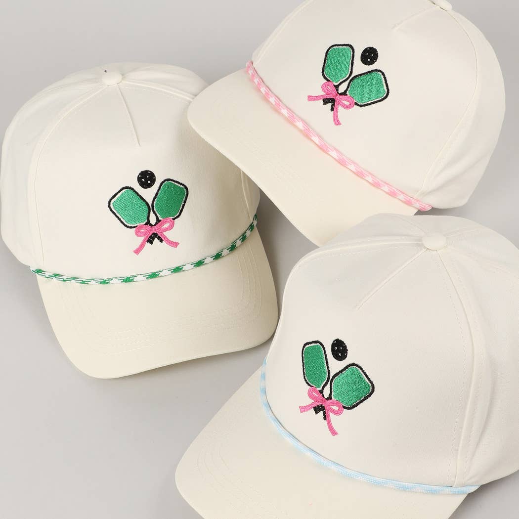 Fashion City – wholesale Trucker hat – Unisex – Pickleball Pad Ball Ribbon Embroidery Trucker Hat13