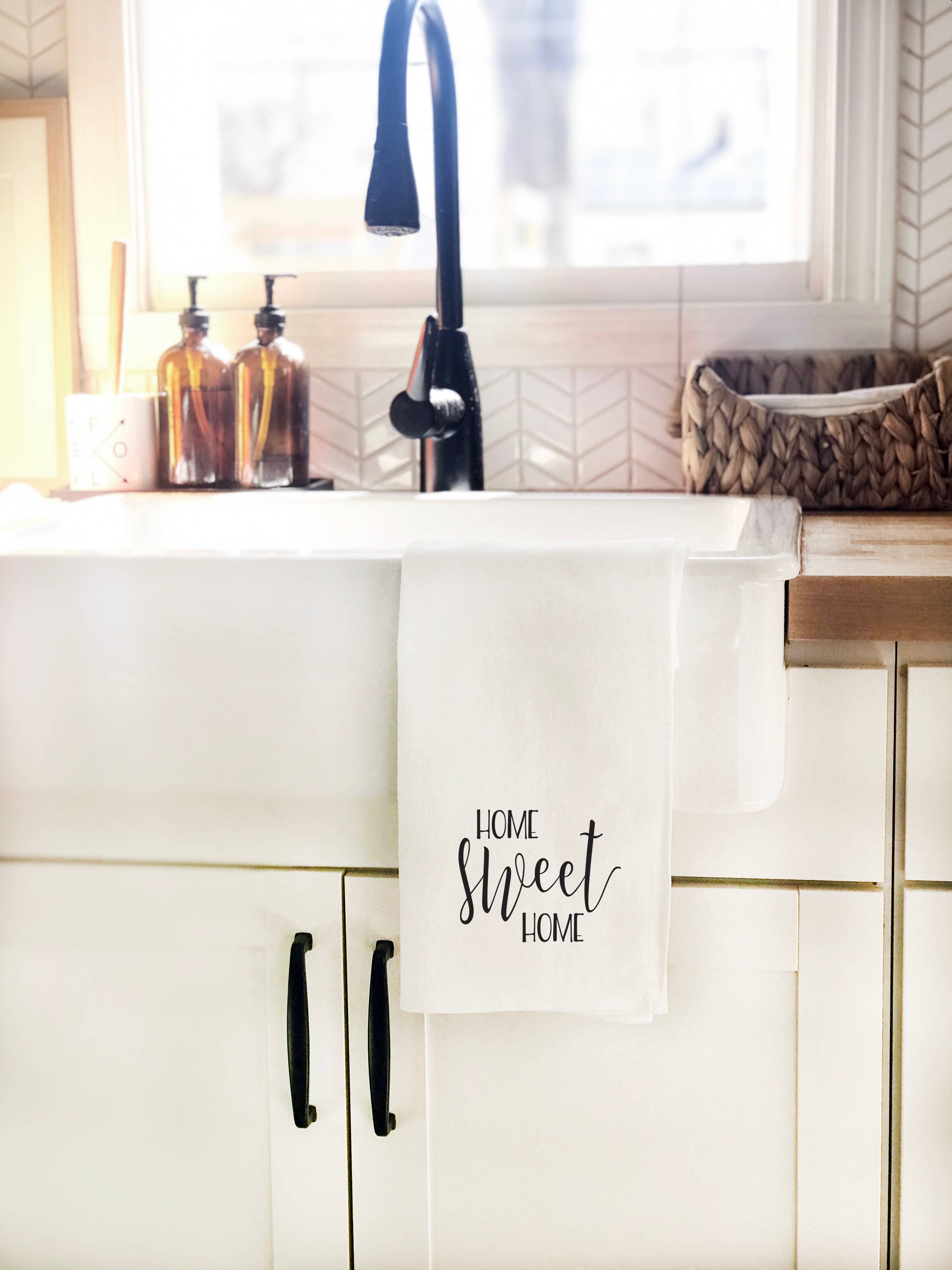 Perfect Day Print Co - Wholesale Tea Towel - Home Sweet Home Tea Towel, Kitchen Dish Cloth, Small Print1