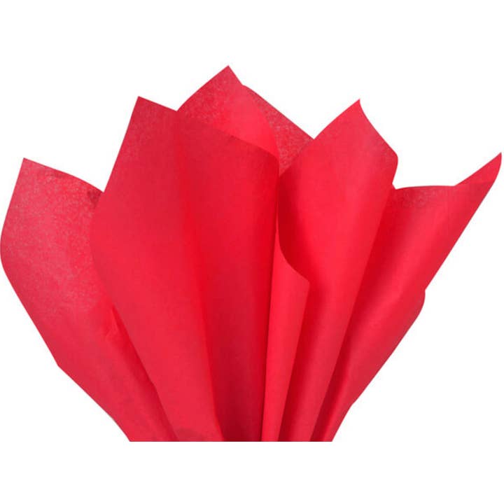 Hullaballoons - Wholesale Tissue Paper - Holiday Red Tissue Paper | 24 Sheets 20" x 30" Gift Wrap