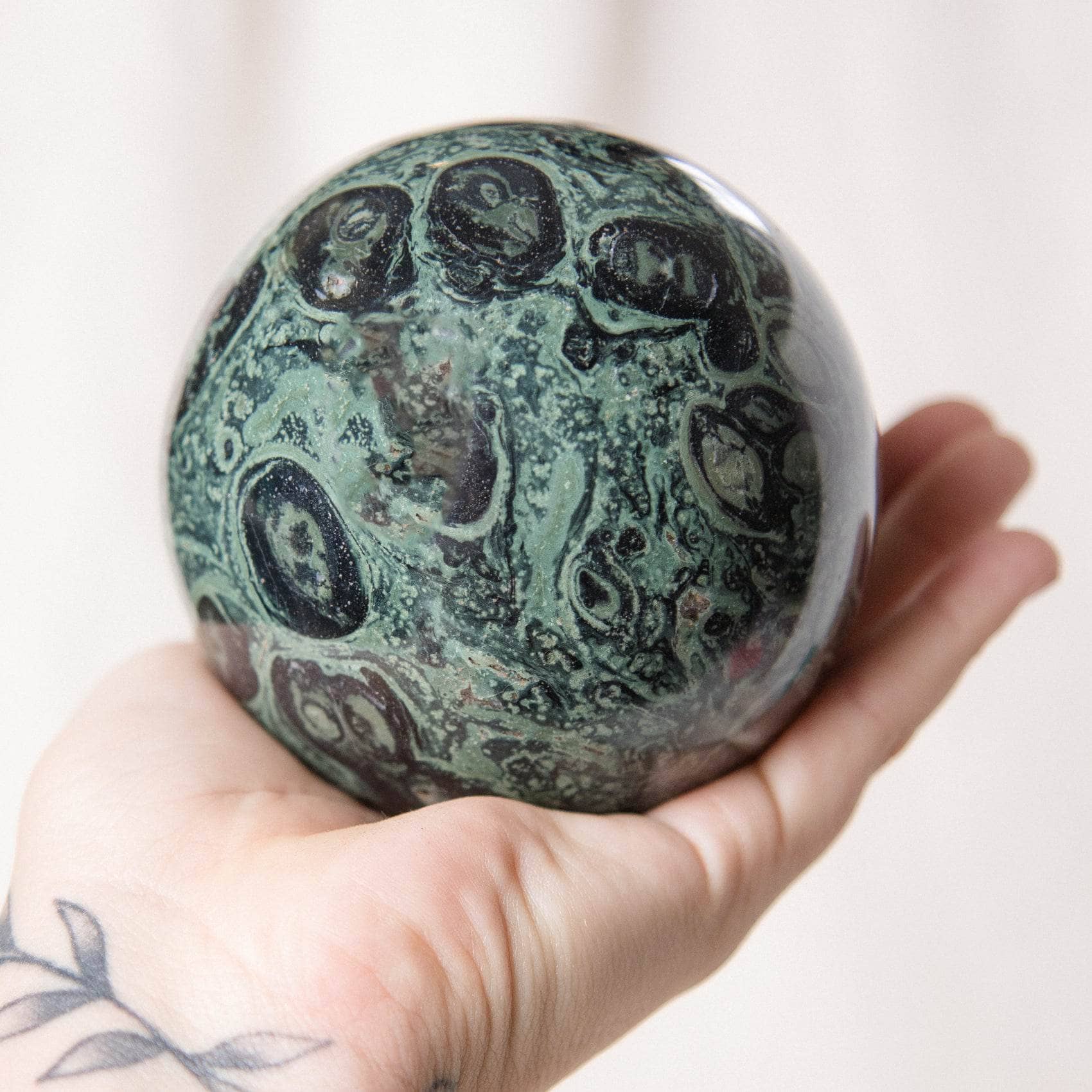 Tiny Rituals - Wholesale Spiritual Stone/Crystal - Kambaba Jasper Sphere - AAA Premium Quality24