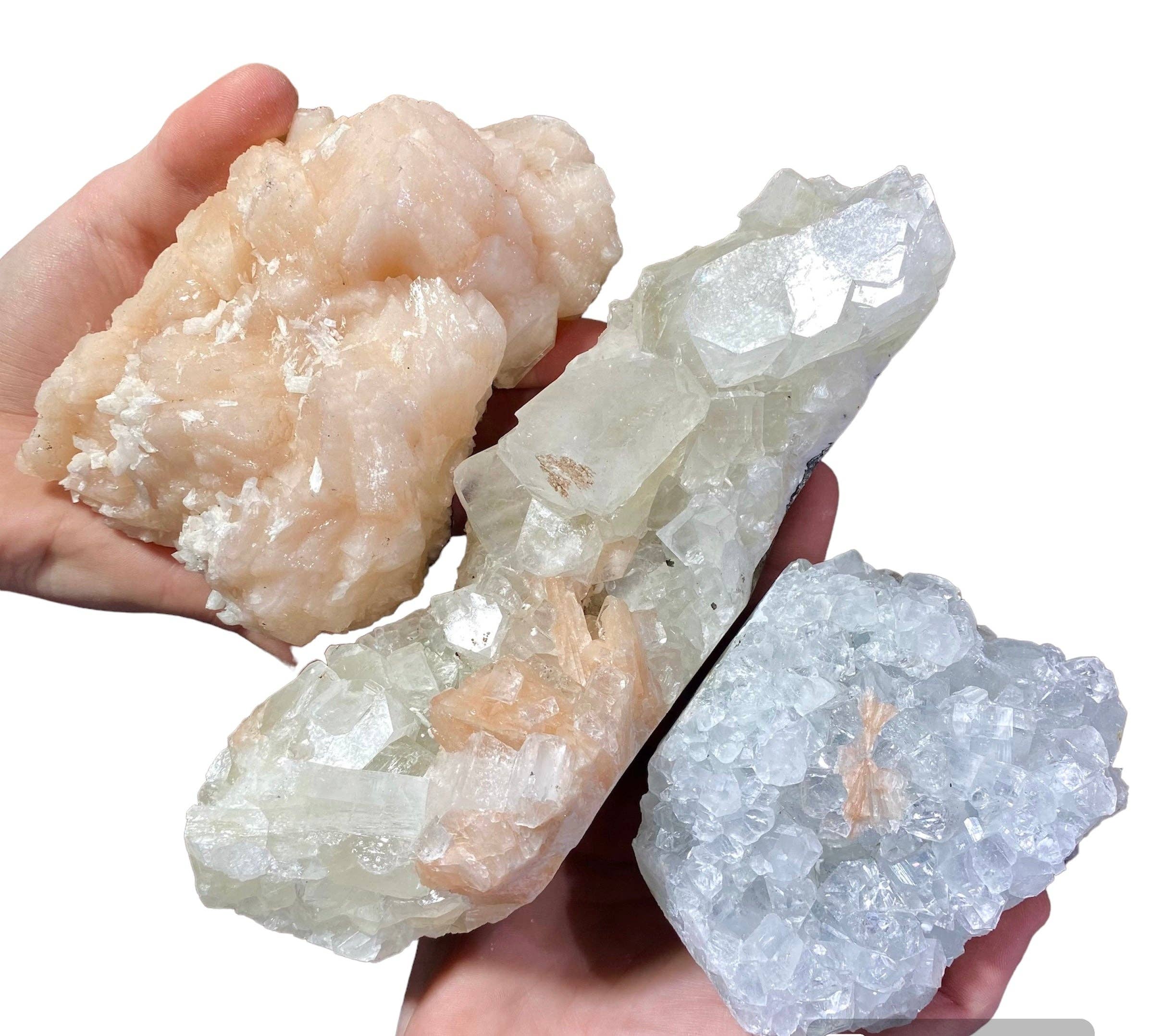 Quasar Gems USA - Wholesale Spiritual Stone/Crystal - Apophyllite, Zeolite, and Stilbite 1kg/2lbs3