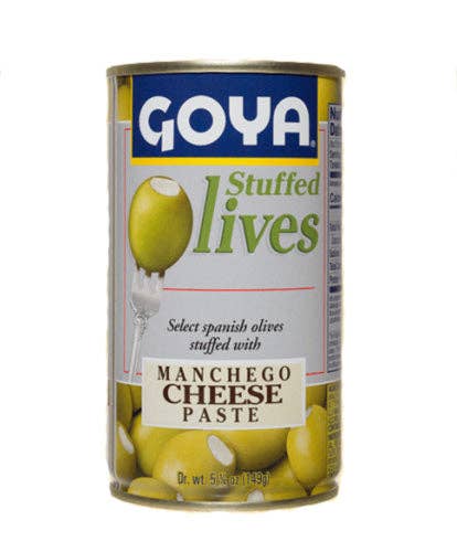 L&F Universal Goods - Wholesale Olives - GOYA Manza Stuff W/ Manchego Cheese 12/5.25 oz.0