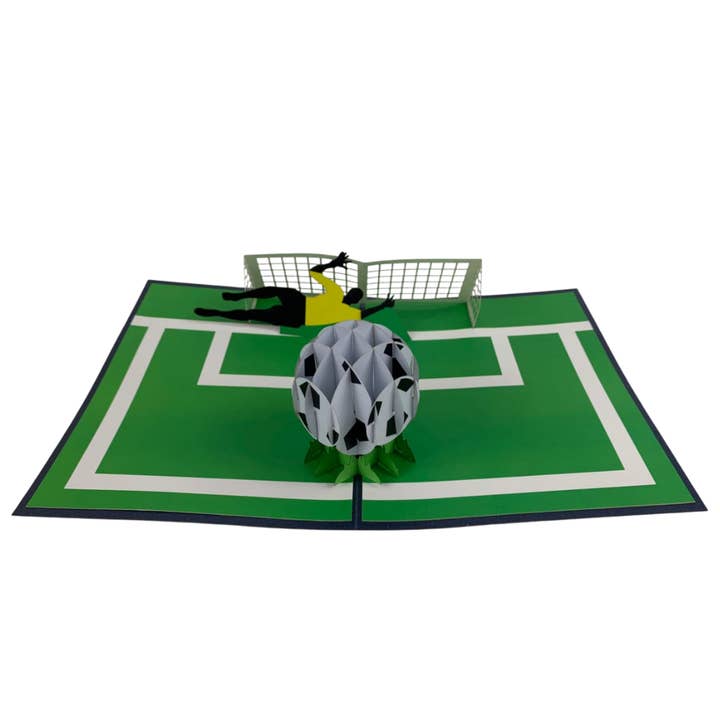 Red de fútbol, tarjeta Abra desplegable en 3D para venta al por mayor de Abra Cards