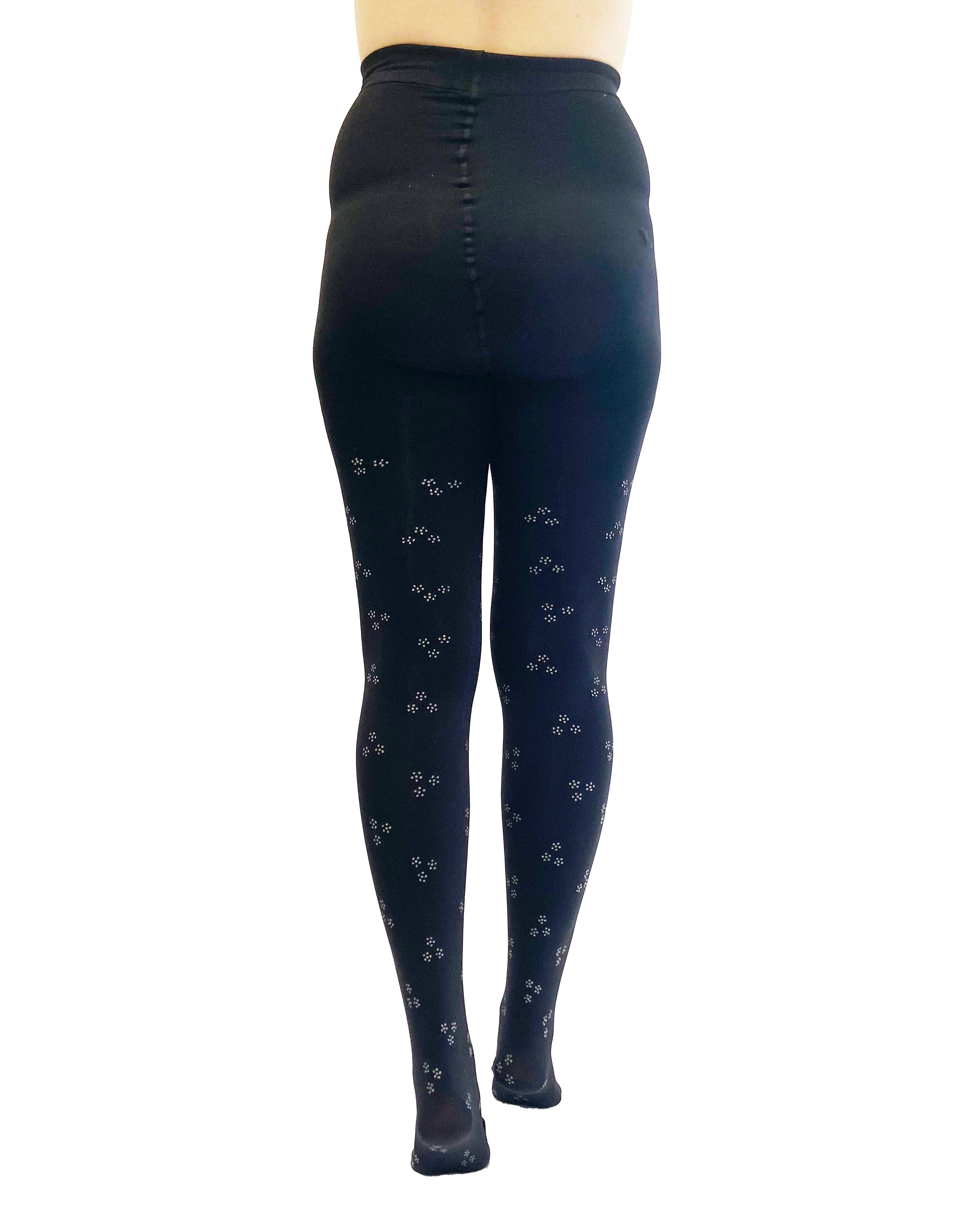 Zwart/zilver Ditsy Glitter maillot voor groothandel op Faire3