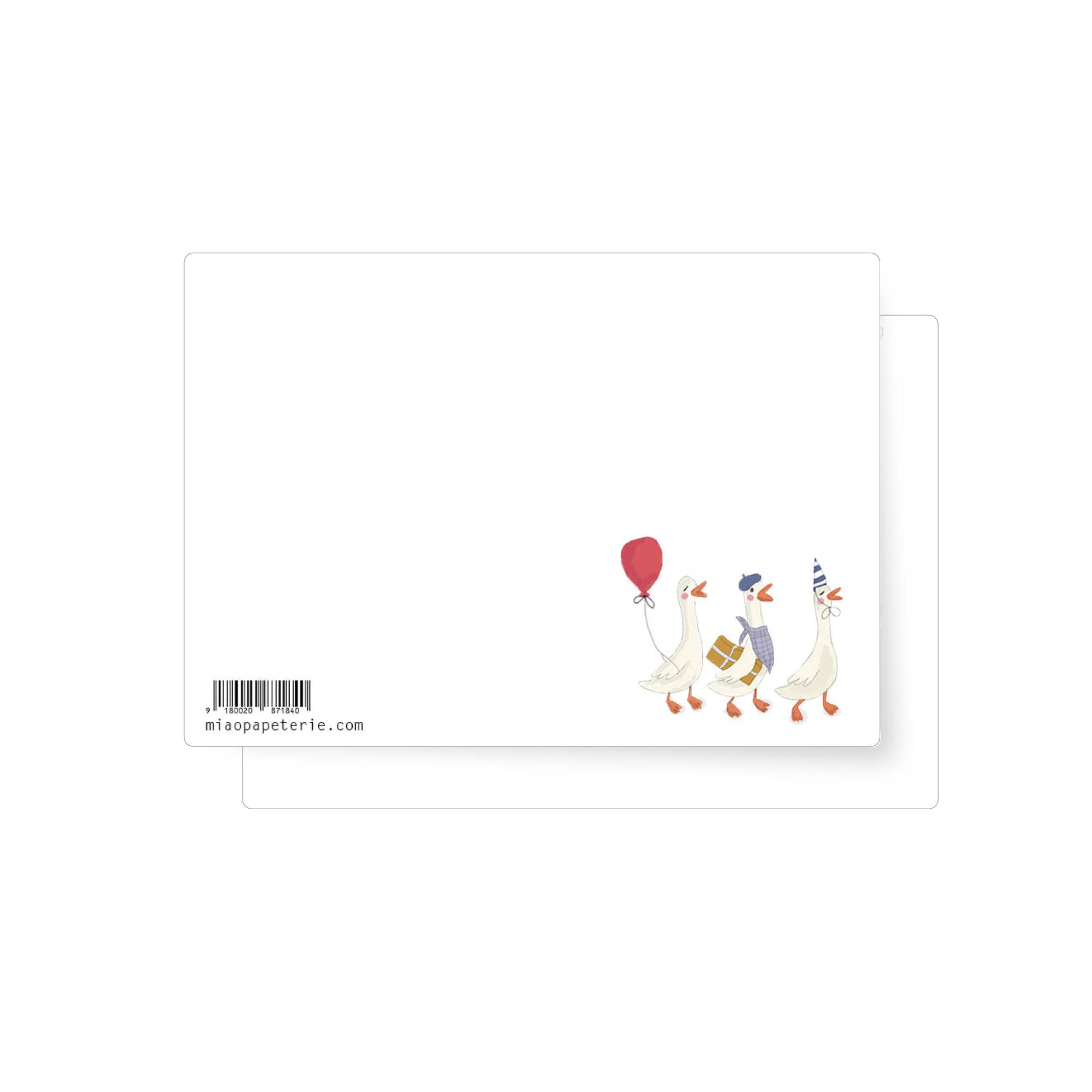 MIAO Papeterie - Wholesale Postcard - Geese | Postcard1