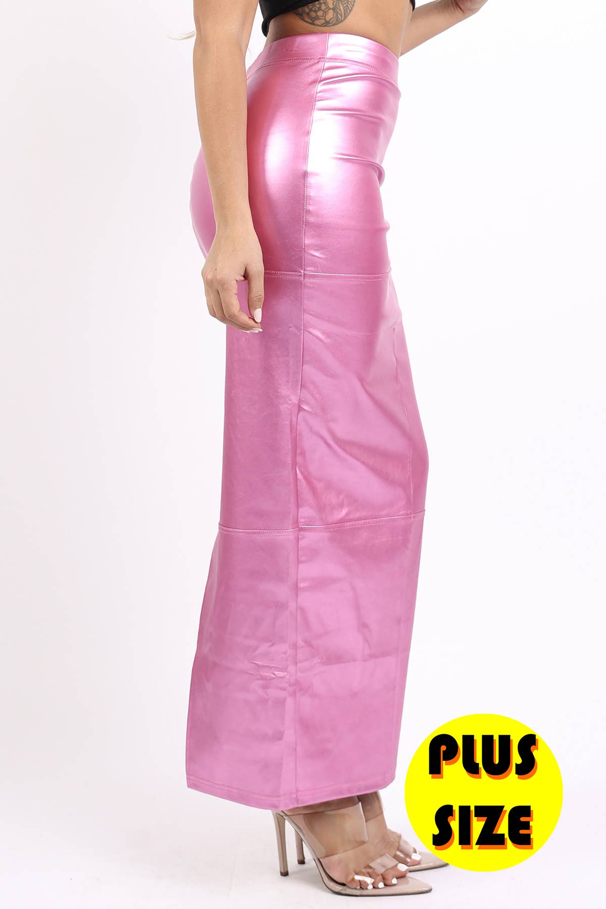 K Too – wholesale Kjol - Dam – Metallisk maxi kjol2