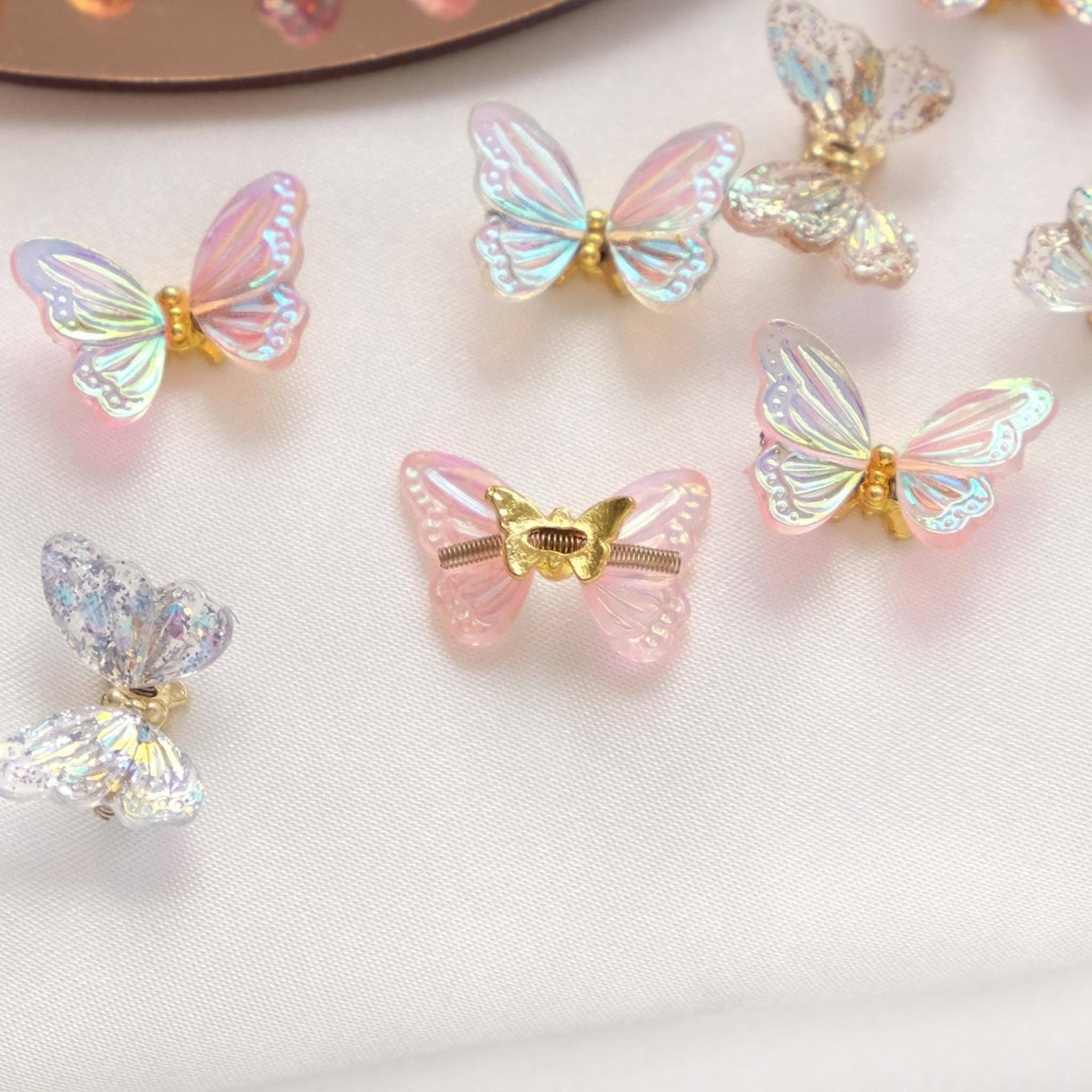 Moon Bunny - Wholesale Craft supplies - Glitter Holographic Butterflies1