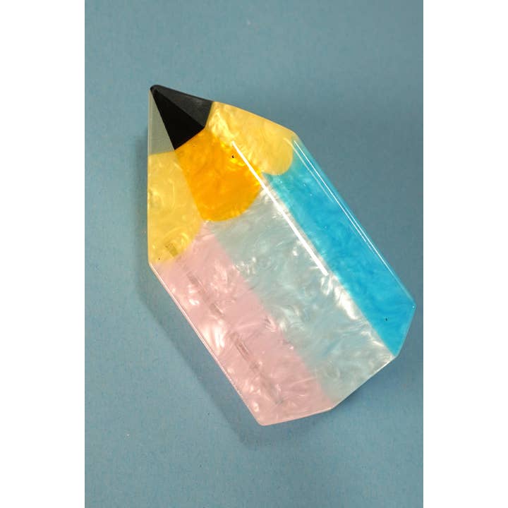 JOSSLYN by wall to wall - Wholesale Hair Clip - Women's - BOOK STACK SCHOOL HAIR CLAW CLIPS | 40H857