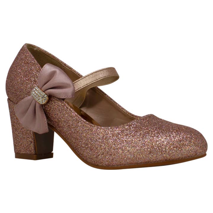 Rentoes - Vendita all'ingrosso Scarpe eleganti - Bambini - Scarpe Sparkly Bow per bambini con tacco BM8986714