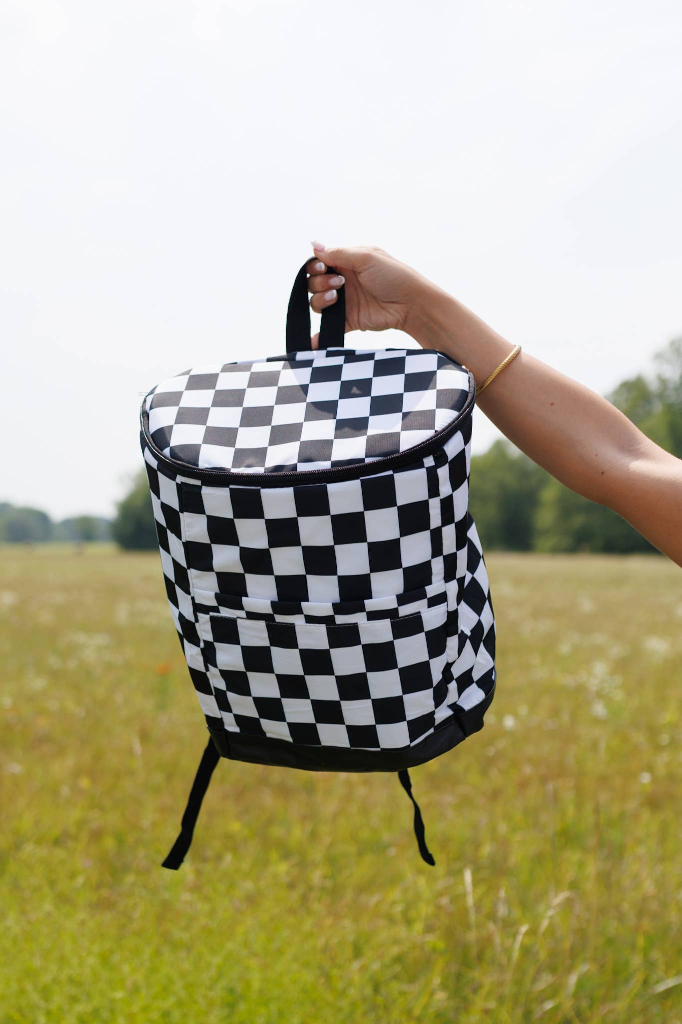The Front Porch Label - Wholesale Cooler/Cooler Bag - Checkerboard Backpack Cooler3