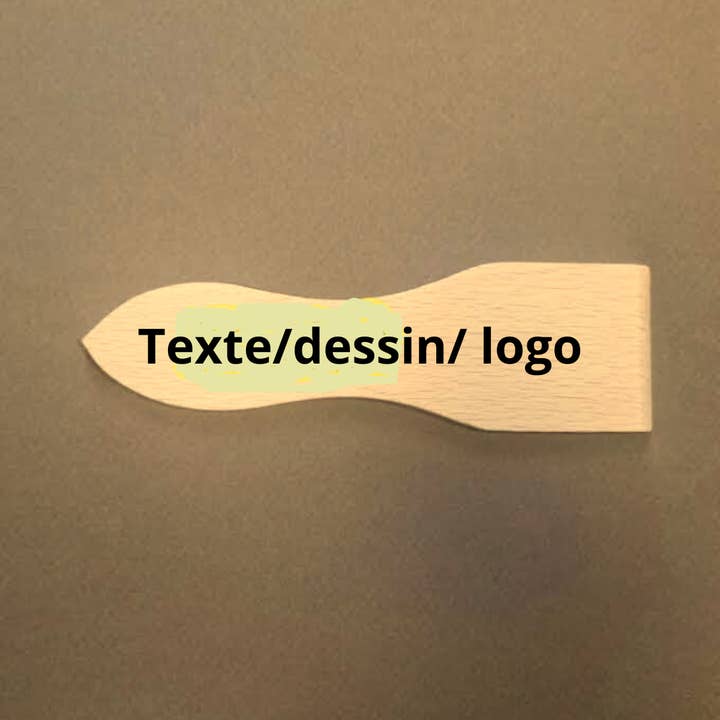 Customizable raclette spatula text/drawing/logo for wholesale by Un Meuble et C...etera