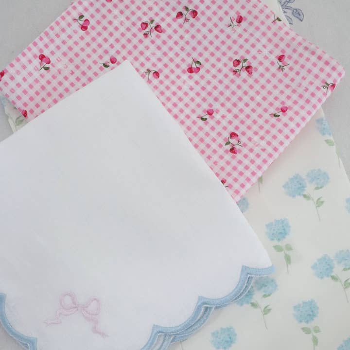 Pretty Homestyle - Wholesale Dinner & cloth napkin - Cherry Gingham pink Cotton Napkin2