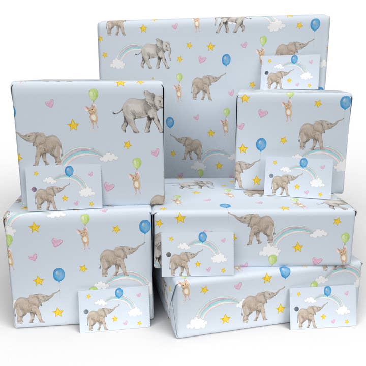 Childrens Baby Elephant Christening • ECO Friendly for wholesale by Re-wrapped