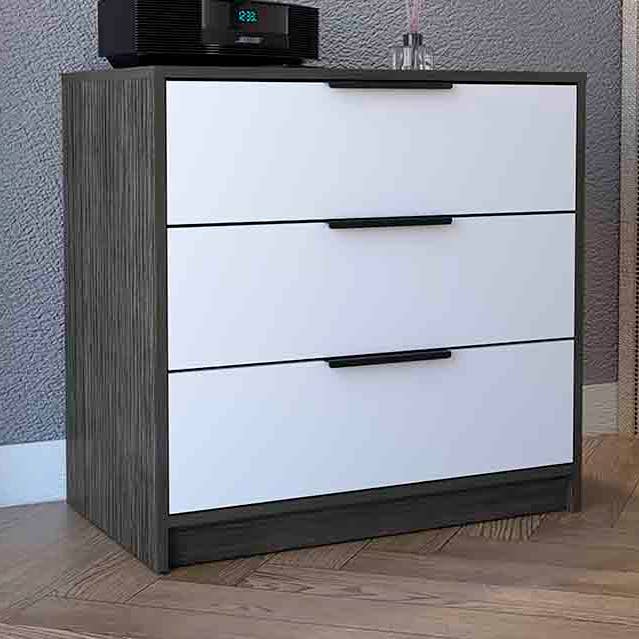 Kaia kommode i melamin, med metalskinneskuffer for engroshandel hos TuHome Concept