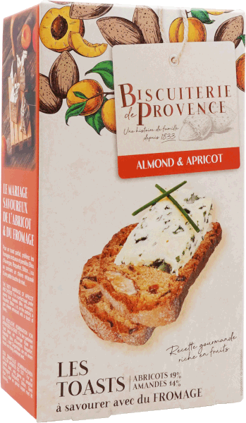 French Feast - Wholesale Crackers - Bisc de Provence · Toasts w/ apricots and almonds for cheese0