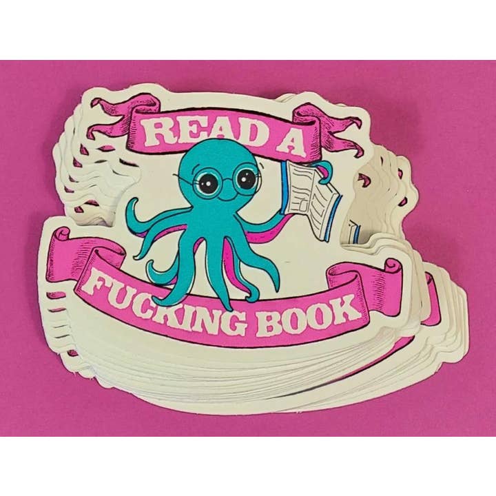 Pegatina de Lee un Puto Libro para venta al por mayor de Microcosm Publishing & Distribution