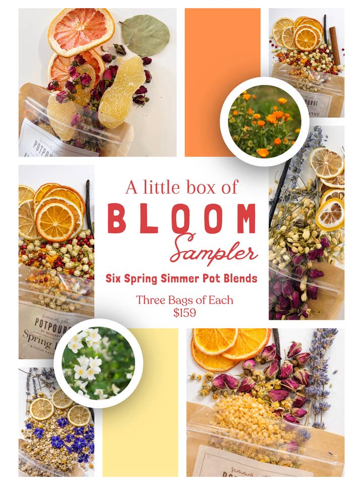 En liten låda med blomprovlåda för wholesale av Simmer Pot Potpourri