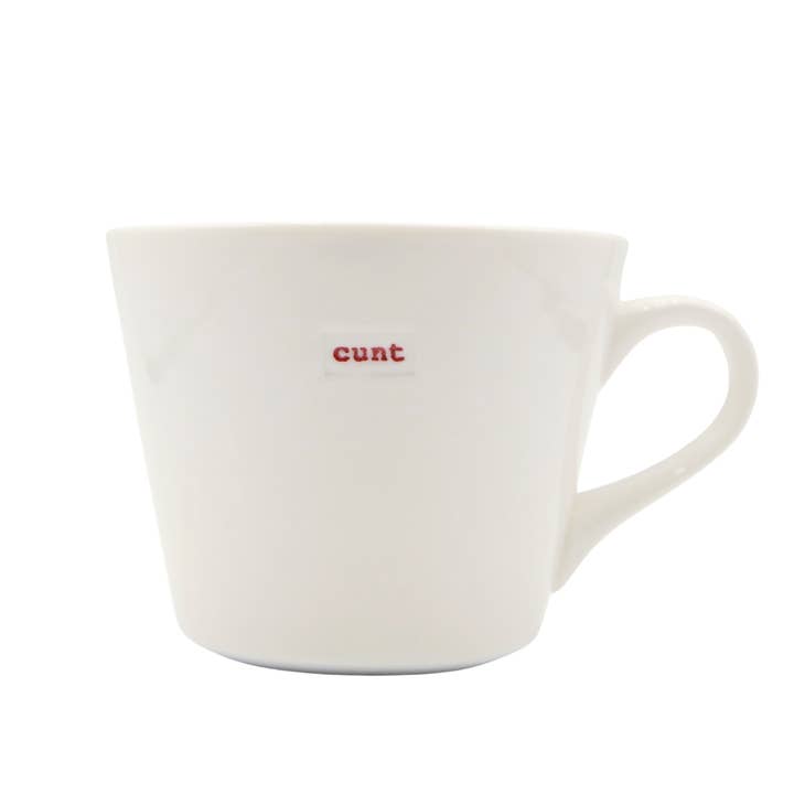 Keith Brymer Jones Mug 350ml- cunt (red) for wholesale by Forma House