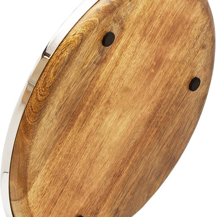 EDZARD - Wholesale Serving Tray - Tray Serving Tray Cincinnati, Mango Wood and Stainless Steel1