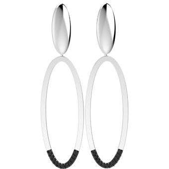 31217P CZ 925 Zilveren Oorbel voor wholesale door Gio Fantato