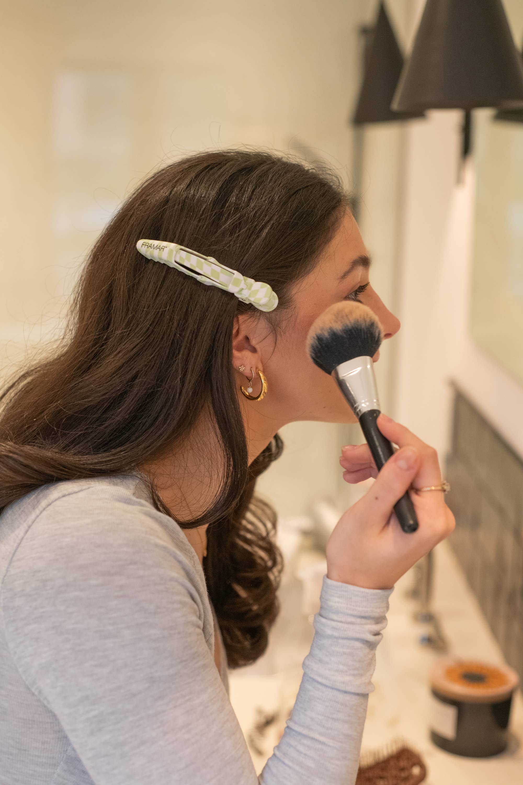 Framar Hair Brushes & Hair Accessories - Wholesale Hair Clip - Women's - FRAMAR Checkered Alligator Hair Clips, Hair Styling Clips8